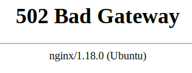 A 502 "Bad Gateway" error on the EndeavourOS website.