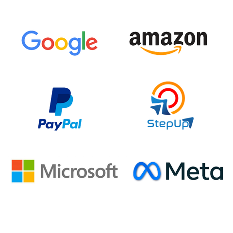 StepUp logo compares to international company's logo