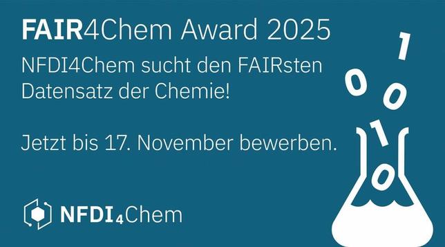 FAIR4Chem Award 2025 – Der FAIRste Datensatz der Chemie