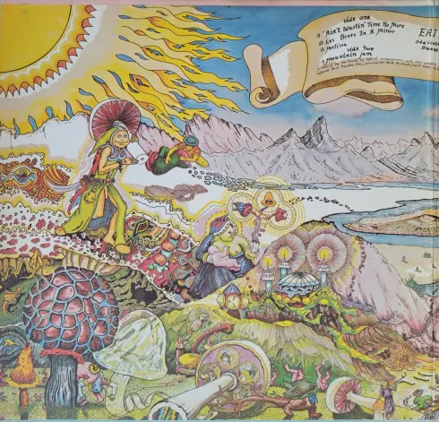 Inside album gatefold - painting and track list