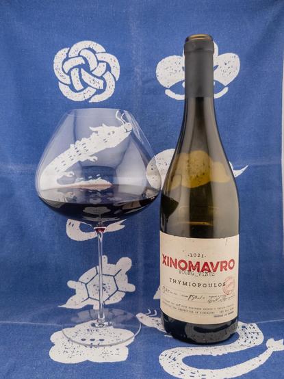 Wine bottle and wine glass