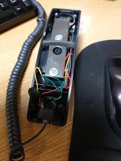 Testing the connections are correct before soldering the wires