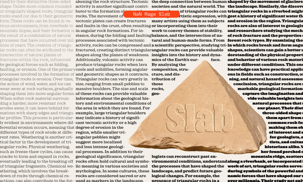 A type specimen of NaN Rage Slab