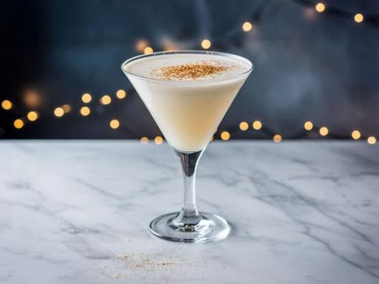 Almond Grove cocktail sprinkled with nutmeg