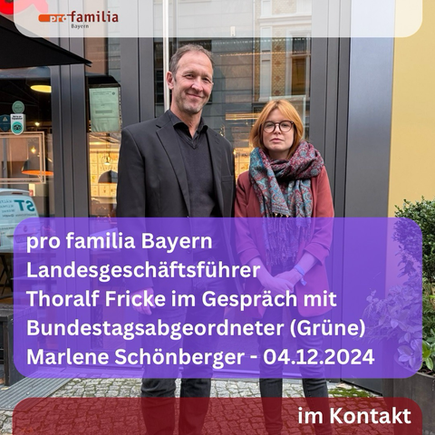 LGF Thoralf Fricke im Gespräch mit Marlene Schönberger, MdB
