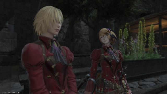 Yozora gleefully takes in the moment of matching outfits with Arya