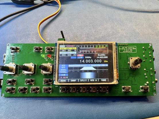 After updating the bootloader I was able to flash the newest firmware onto the board. It is V2.12.2 from 2021, I have the feeling the firmware development slowed down a bit. ;) The new firmware immediately feels snappier and the encoders work more reliably.