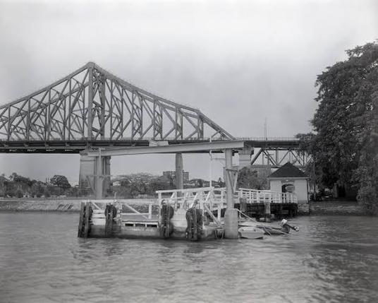 You’d walk down a rickety wooden gang plank & jump into the ferry as it moved in the wake of large ships.