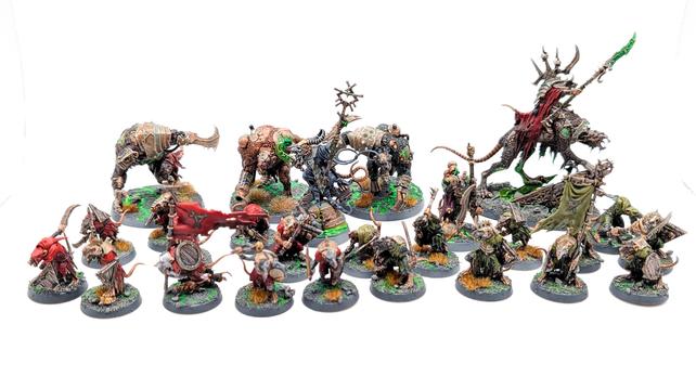 Skaven Spearhead from Skaventide, fully painted