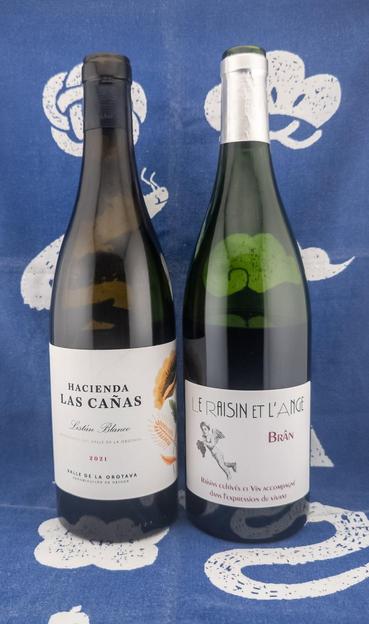 Two wine bottles