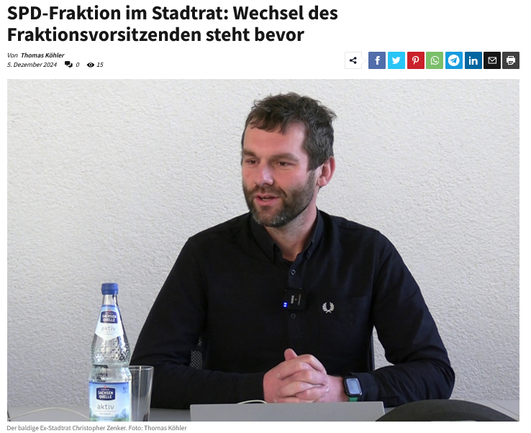 Christopher Zenker beim Pressegespräch