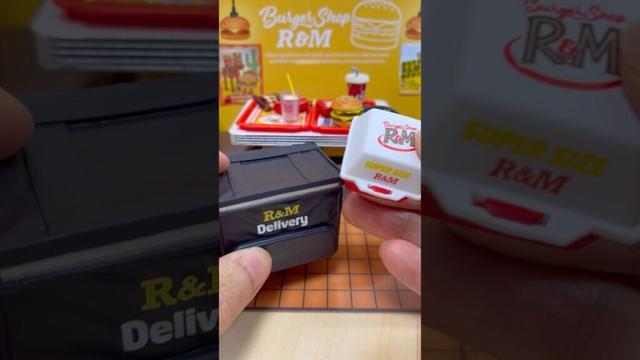 RE-MENT Burger Shop R&M Miniature Burger Shop RE-MENT Petit Sample Series #shorts