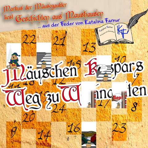 Adventskalender mit 6 offenen Türchen