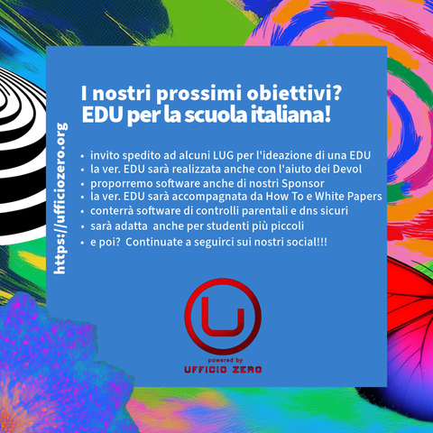 Ufficio Zero Linux OS fissa il suo prossimo impegno in campo scolastico con una versione Educational in collaborazione con gli attivisti Devol ed i Linux User Groups invitati