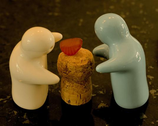 The last moments of random cork and multivitamin gummy before they are ejected to another dimension