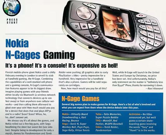 Article about the upcoming launch of the Nokia N-Gage