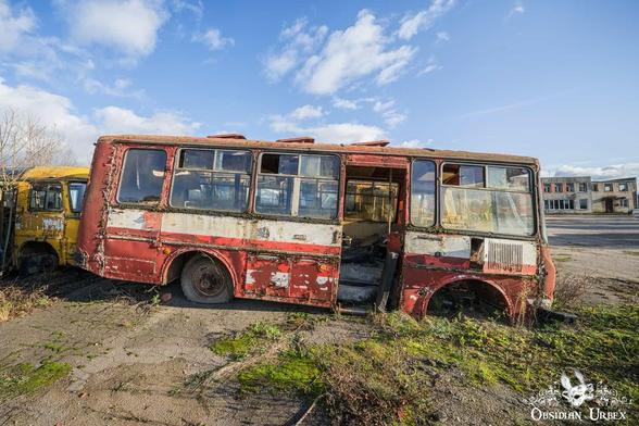 old red bus