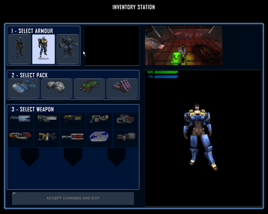 tribes vengeance in-game inventory view