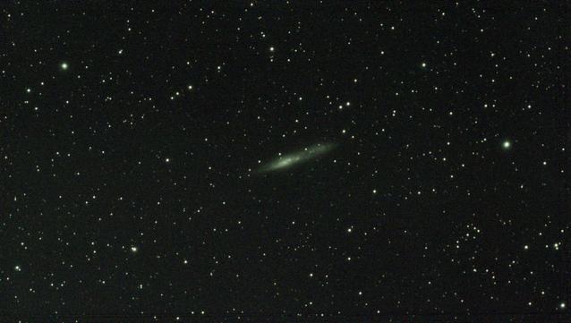 String of pearls galaxy in a field of small stars