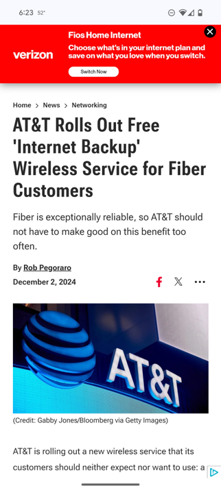 PCMag AT&T Internet Backup post