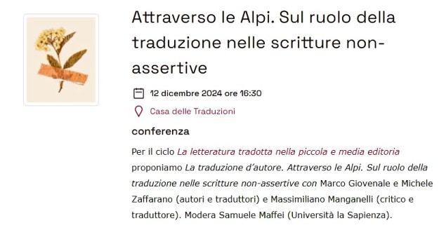 incontro a Roma sulle scritture non assertive