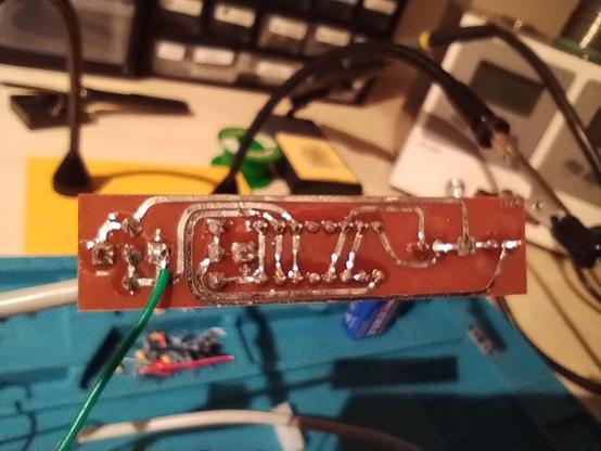 the back of the board, fully soldered.