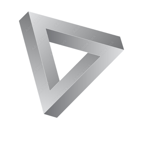 gradient-shaded penrose triangle