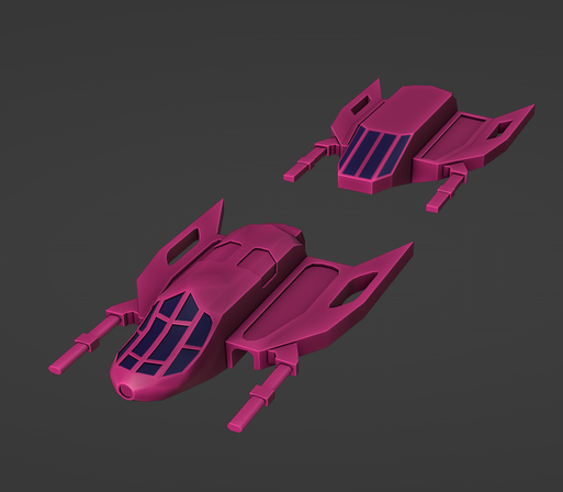 spaceship in the game nion forge, a roguelite ship builder in a cyberpunk setting