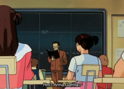 A teacher doing attendance and calling for a student named Arma Garma.