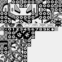 Unused Kirby's Pinball Land table graphics, 2-bit color and with more Kirby-like things such as Gordo, Maxim Tomato, and Cappy