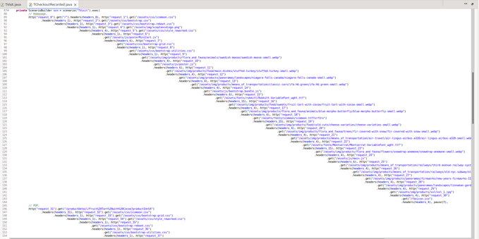Deeply nested code in an IDE