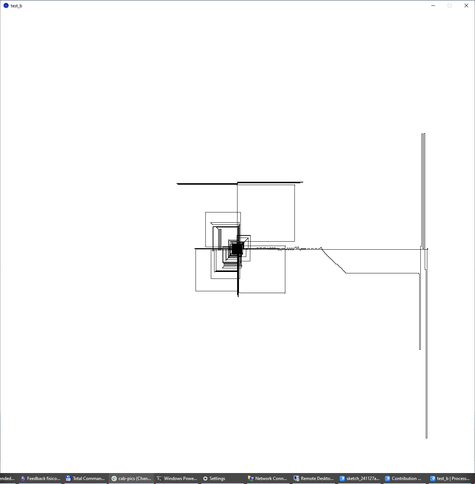 Another visualization of NAVE scores. 
Just with black lines over white background.
It looks like random lines in either vertical or horizontal direction, one connected to the other