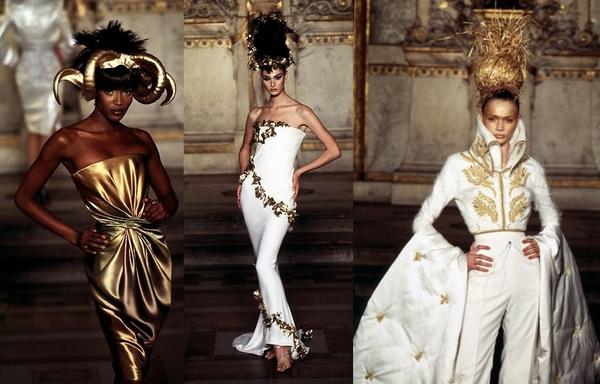 Some of the Givenchy haute couture styles from Alexander McQueen