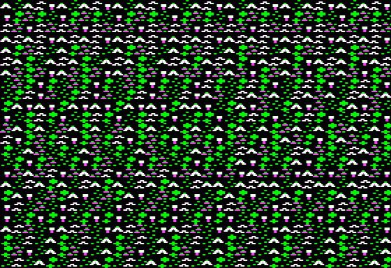 A Stereogram 3D image made from an Ultima-like Apple II tileset image