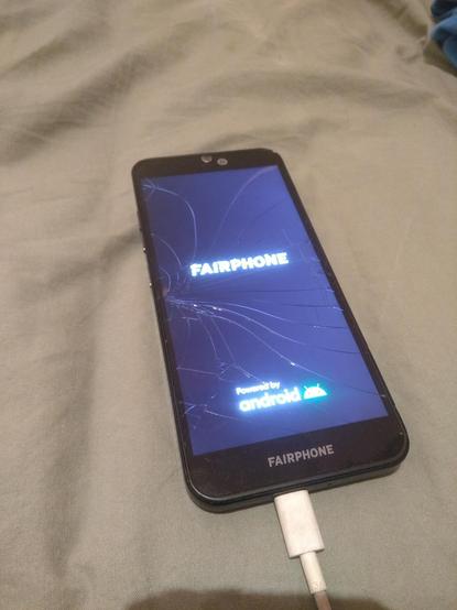 Mein Fairphone zeigt unerwarteterweise den Startbildschirm