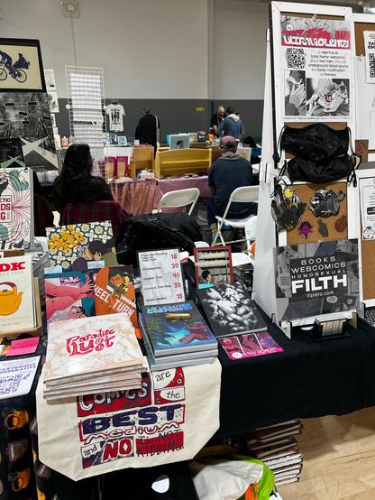 A photo of my table at CALA!