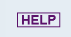 Help in capitals surrounded by a border. Purple text on white background