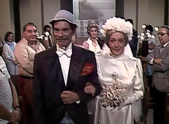 Boda de Ramón Valdés con la Bruja del 71