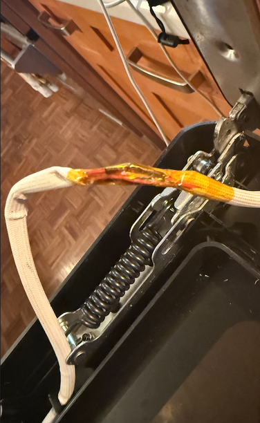 The repaired version of the same wire. Glad I have the skills to do this, but I really hate how otherwise-disposable this felt.