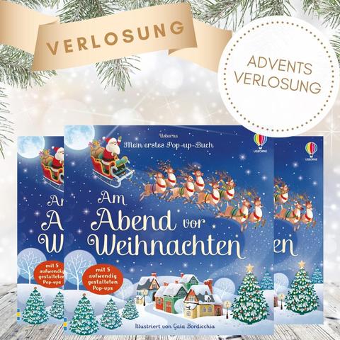 |Buchwerbung| – Mein erstes Pop-up-Buch: Am Abend vor Weihnachten – Da fliegt leise der Schlitten mit dem Weihnachtsmann über den Nachthimmel…