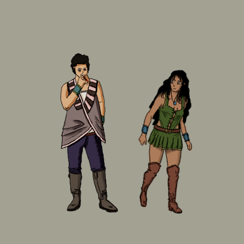 Karada, the bully, and Marika, the protagonist