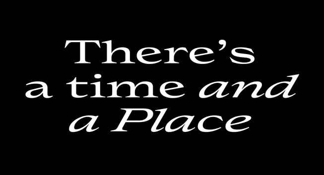 There's a time and a Place in Place Regular and Regular Italic