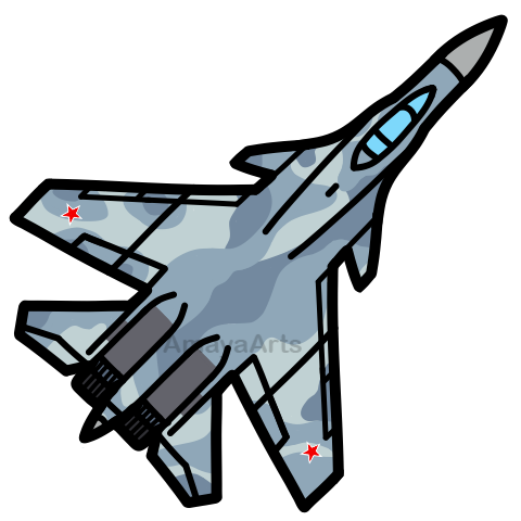 Russian Su-33, a single-seat carrier-capable fighter aircraft