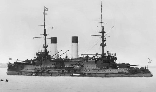 Launched on 25 September 1902, ImKnyaz Suvorov was Borodino-class pre-dreadnought battleships built for the Imperial Russian Navy. Entering service in September 1904, she sailed a month later on 15 October 1904, with the Second Pacific Squadron to break the Japanese blockade of Port Arthur.

The Japanese captured the port while the squadron was in transit and their destination was changed to Vladivostok. During the Battle of Tsushima, the ship fell out of the battle line after a shell hit her bridge, killing her helmsman and wounding her captain and Vice Admiral Rozhestvensky. Knyaz Suvorov was eventually torpedoed and sunk by Japanese torpedo boats; other than 20 wounded officers evacuated by a destroyer, there were no survivors.