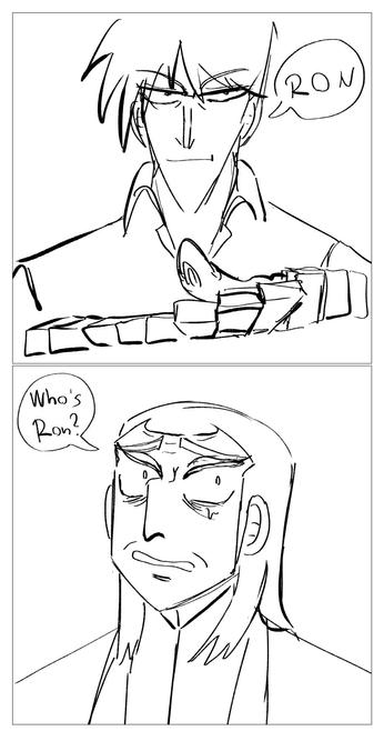 Akagi leaves Washizu for Ron