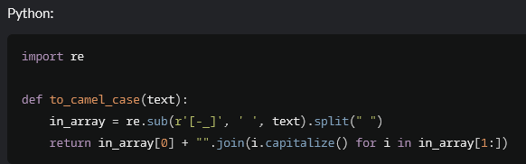 Código en lenguaje Python.