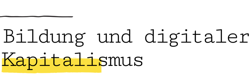 Logo der Initiative: schwarze Schrift auf gelbem Balken