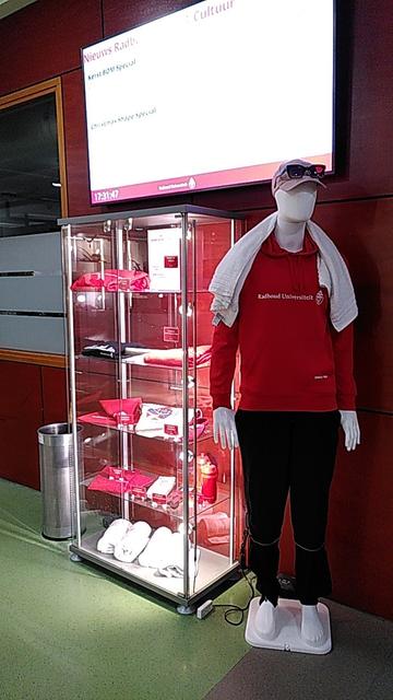 Radboud goodies displayed