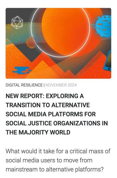 Exploring a transition to alternative social media platforms for social justice organizations in the Majority World