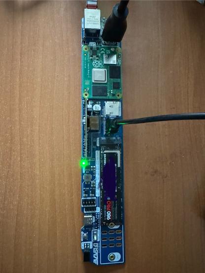 Compute Blade with Raspberry Pi CM4 and SSD attached